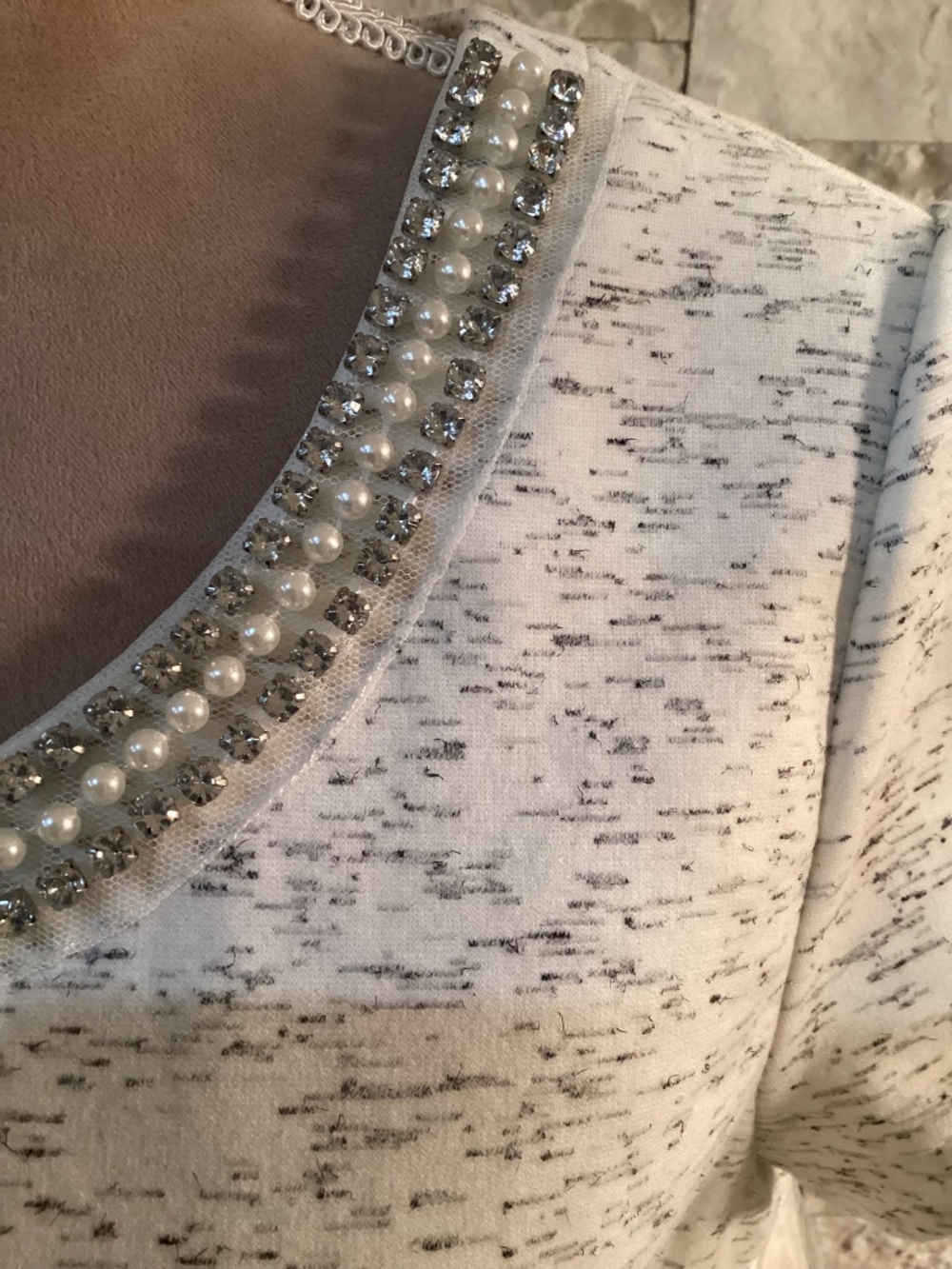 Maison Jules Jeweled Neckline Dress (NWT) - Picture 5 of 13